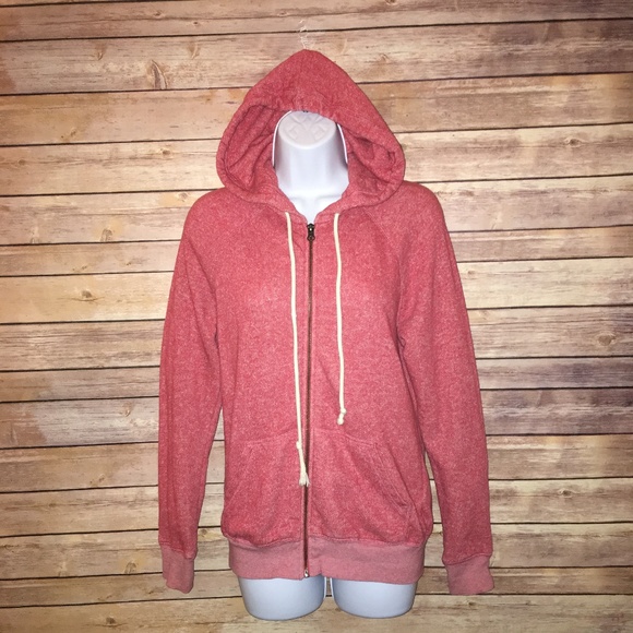 Forever 21 Tops - 5for$10 Forever21 Coral Pink Zip Up Hoodie Women
